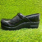 Dansko Xp 2 0 Womens Size 5 5 Black Classic Leather Professional Clogs Shoes