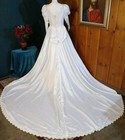 Amazing Alfred Angelo Wedding Dress Size 12 White V-neck  46