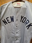Vintage New York Yankees Baseball Jersey Mens 40 Grey Wilson 80s Small Med