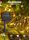 200 Led Solar Fairy String Light Copper Wire Outdoor Waterproof Garden Decor