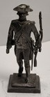 K s Historical Pewter Figurine Officer Regiment Royal Deux-ponts 1781 W  Box