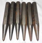 Lot Of Six-hand Center Punch 6  X 3 4 - With Red Holder 