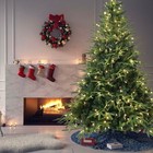 4 5 6 6 5 7 5 9ft Green Artificial Christmas Tree Hinges  Xmas Tree W  Stand