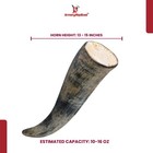 Distressed Raider Viking Drinking Horn With Leather Holster