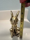 Fox Figurine By New Trends  Made In Japan  Gold Color Ceramic  