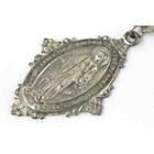 Elegant Vintage Sodality Miraculous Mary Hanging Medal Catholic Pin