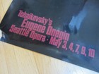Vtg 1986 Seattle Opera Concert Poster   Dale Duesing Eugene Onegin Tchaikovsky