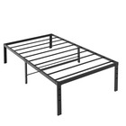 Alvantor Twin Size Simple Basic Platform Metal Bed Frame - 14 Inch Bed Height no