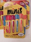 Three Carmex Daily Care Moisturizing Lip Balm 4 Mini Tubes Each  18oz Spf 15