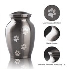 Pcs Memorial Pet Cremation Urns For Dogs   Cats  Paws Engraved - Small