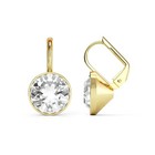 Elegant Drop Earrings With Austrian Crystals     Bella Round Cut Design For Wo