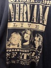 Nirvana 1991 Seattle Live Blue Shirt Size L Kurt Cobain Grudge Music