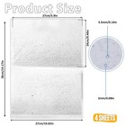 4 Sheets Iron On Rhinestone Transfer Sheets Bling Hotfix Decals
