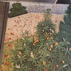 Large Antique Indian Orig Painting Prince Murad Bakhsh Spring Festival 29  X 18 