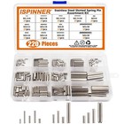 Ispinner 220pcs Roll Pin Set  Stainless Steel Slotted Spring Pin Assortment Kit
