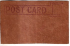 Antique Leather Postcard        a New Arrival 