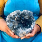 4 62lb Natural Blue Celestite Geode Quartz Crystal Mineral Specimen Healing