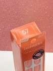 Kiss Impress No Glue Press-on Nails Manicure Short Color Orange 57 Prime Time