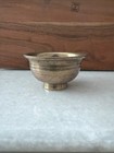 Antique Mongolian Tibetan  Buddhist Brass Offering Bowl