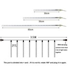 Led Lights Meteor Shower Rain 8 Tube Xmas Snowfall Tree Outdoor Decor Light 50cm