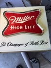 Rare Vintage 60s Miller High Life Beer Disco Lighted Clock Sign Clock Nonworking