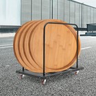 120kg 264 55 Lbs Rolling Cart Folding Table Cart Folding Desk Trolley Free Stand