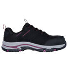 Skechers Shoes Women Work Black Memory Foam Slip Resistant Comp Toe Safe 108166