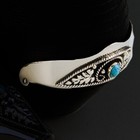 New  Western Cowboy Boot Heel Guards -black   Silver With Turquoise Stone - Pair