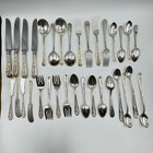 Sterling Corsage Stieff Sterling Corsage Set For 33 Items 4 Persons   1 Spoon