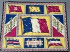 Rare France Colonies Flag Tobacco Felt Antique Cigarette Cigar Premium Rug