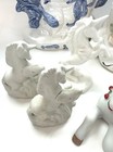Vintage Porcelain Unicorn Figure Lot Figurines Fantasy Planter Mystical Ceramic