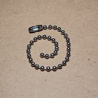 5 5inch Military 2 4mm Ball Bead Stainless Steel Short Dog Tag Chain   Key Chain