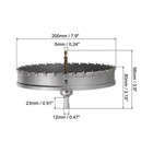 Metal Hole Saw  Carbide Cutter 7 9  Dia For Stainless Steel Metal Aluminum