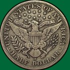 1895-s Barber Half Dollar Very Fine Vf Coin  44037