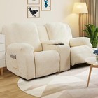 Recliner Cover  Stretch Sofa Cover  Center Control With Armrests Soft Sofa Cover