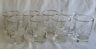 Set Of 8 Mcm Vintage Libbey Wheat Pattern 4 Oz Drinking Glasses 