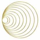 10 Inch Gold Metal Rings Hoops For Crafts Bulk Wholesale 6 Pieces
