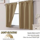 Blackout Kitchen Curtains 36 Inch Thermal Window Panels