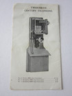 Vintage Original Antique Telephone Catalog Brochure Central Telephone St Louis