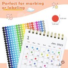 6720 Pcs Small Dot Stickers Round Color Coding Labels 6 35mm  Multi 