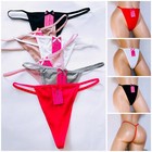 Thongs Tangas G-string Lot 6-12 T-back Panties Undies Nylon Lingerie Pt001 S-xl