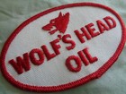 Wolf s Head Oil Uniform Patch - Small 3 1 2 X 2 1 4 New Vintage - Original - Gas