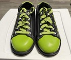 Pyramid Kids Bowling Shoes Black green Skulls   Crossbones Size Youth 5