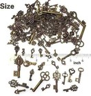 Lot Of 125 Vintage Style Antique Skeleton Furniture Cabinet Old Lock Keys Jewelr