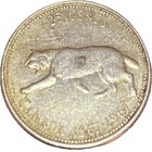 1967 Canada Centennial 25 Cents Silver Quarter Bobcat Lynx Elizabeth Ii
