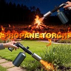 Tmdwon Propane Torch Gun Flame Thrower Blow Torch Lighter Weeds Kitchen Cooking