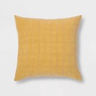 Woven Windowpane Square Throw Pillow - Threshold