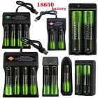 3 7v Fast Charging Rechargeable Li-ion Batteries  9900mah  1 2 4slot Usb Charger