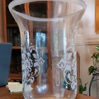 Clear Glass Flower Vase