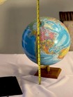Vintage Globemaster 16       World Globe Real Wood Base Made In Usa Replogle